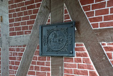 Verden Eski Kasabası 'ndaki tarihi bina River Aller, Aşağı Saksonya