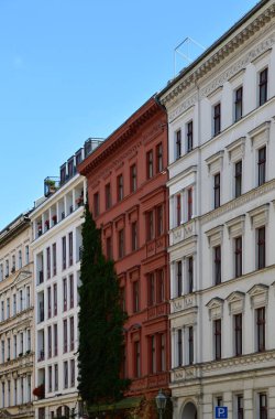 Bergmannkietz Mahallesindeki Tarihi Binalar, Berlin 'deki Kreuzberg, Almanya' nın başkenti