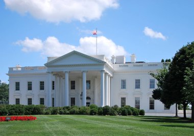 White House in Washington D.C., the Capital City of the United States clipart