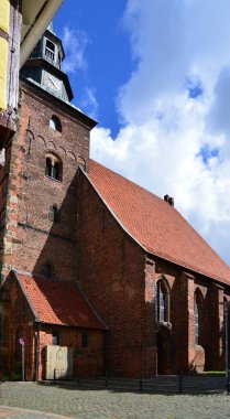 Historical Cathedral in the Old Town of Verden at the River Aller, Lower Saxony