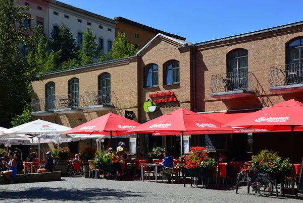Bergmannkietz Mahallesi Marheinecke Meydanı, Berlin Kreuzberg, Almanya 'nın başkenti