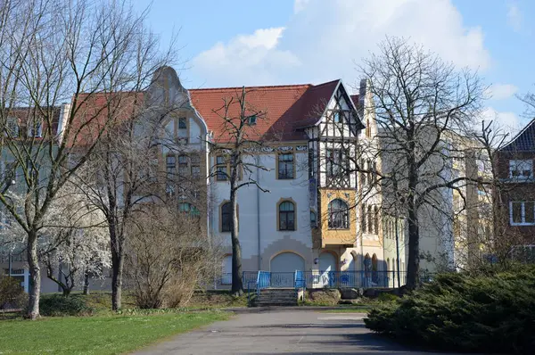 Bitterfeld Saksonya Daki Tarihi Bina Anhalt — Stok fotoğraf