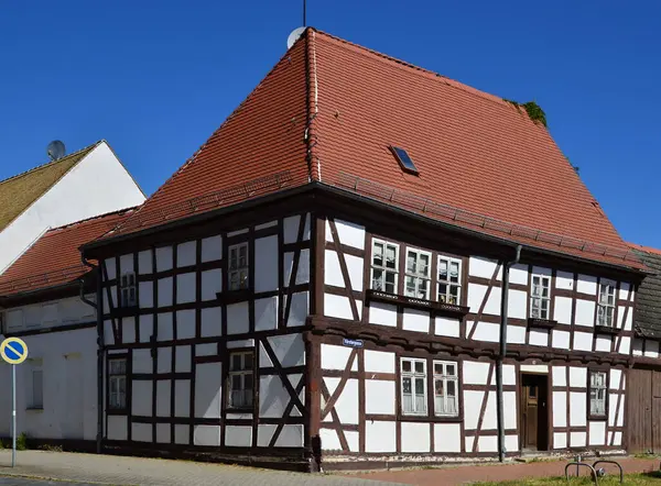 Historická Budova Starém Městě Woerlitz Sasko Anhalt — Stock fotografie