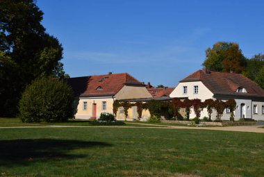 Köy Sacrow, Potsdam, Brandenburg 'daki Tarihi Kale ve Park