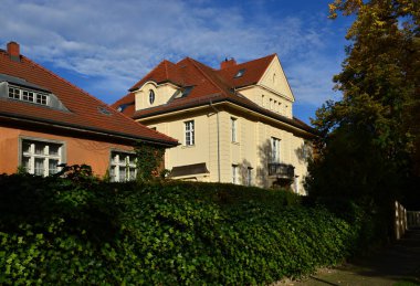 Brandenburg 'un başkenti Potsdam' daki Berliner Vorstadt Mahallesi 'nde bir villa.