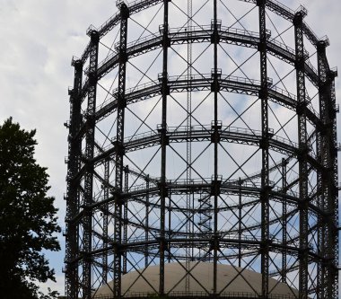 Almanya 'nın başkenti Berlin' deki Mahalle Schoeneberg 'de tarihi Gasometre