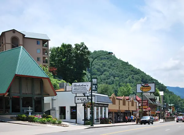 Gatlinburg, Tennessee 'de Sokak Sahnesi