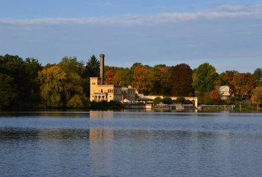 Brandenburg 'un başkenti Potsdam' da Sonbaharda Panorama