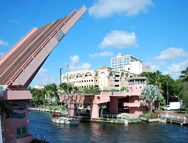 Draw Bridge in Downtown Fort Lauderdale, Florida