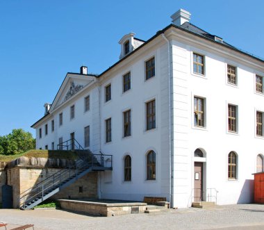 Tarihsel Fort Koenigsstein Dağları Elbsandsteingebirge, Saksonya