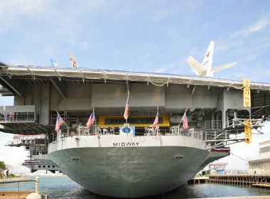 San Diego, Kaliforniya 'da uçak gemisi