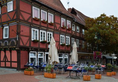 Helmstedt 'in Eski Kasabası, Aşağı Saksonya' daki Tarihi Binalar