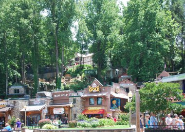 Gatlinburg, Tennessee 'de Sokak Sahnesi