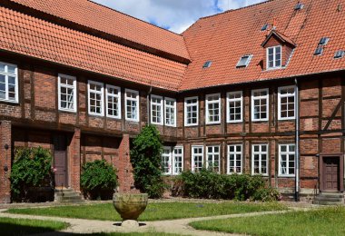 Historical Cathedral in the Old Town of Verden at the River Aller, Lower Saxony