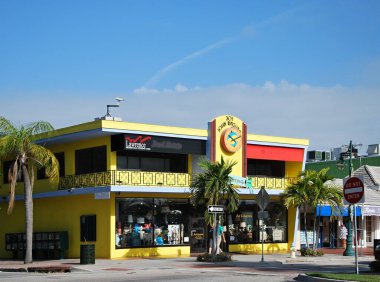 Napoli şehir merkezindeki sokak manzarası Meksika Körfezi, Florida