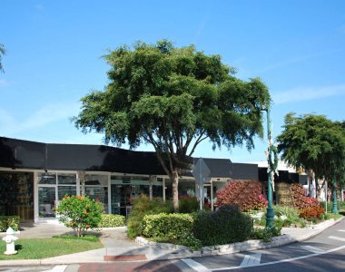 Napoli şehir merkezindeki sokak manzarası Meksika Körfezi, Florida