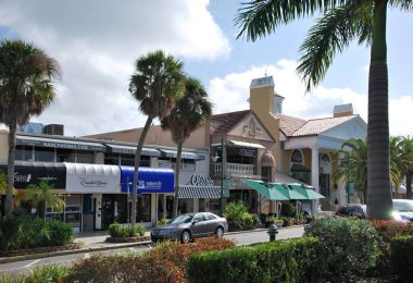 Sarasota 'daki Sokak Sahnesi Meksika Körfezi, Florida