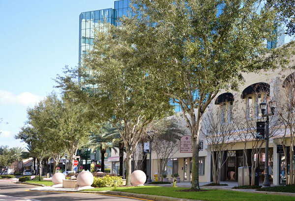 Street Scene in Downtown Clearwater, Florida