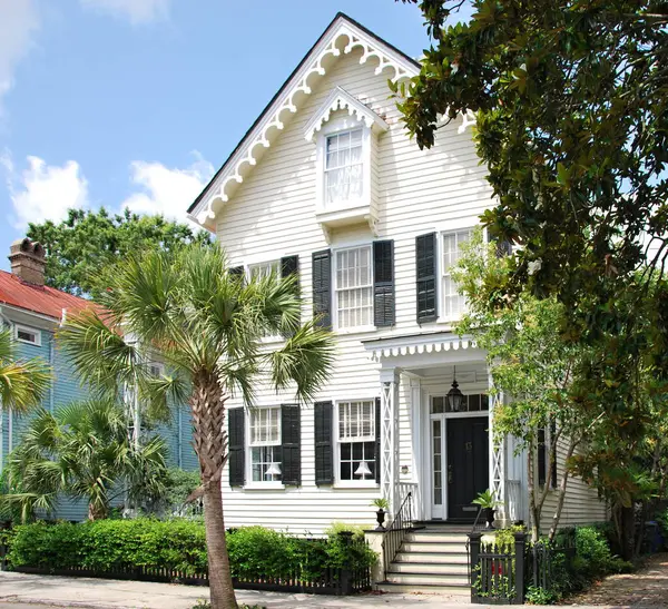Historisches Gebäude Der Altstadt Von Charleston South Carolina — Stockfoto