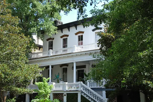 Historisches Gebäude Der Altstadt Von Savannah Georgien — Stockfoto