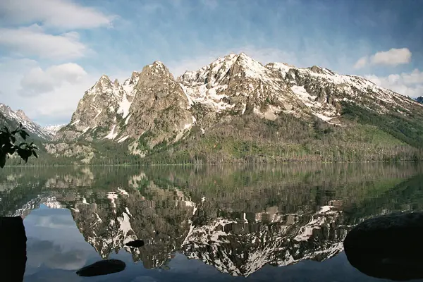 Grand Teton Ulusal Parkı, Wyoming 'deki Panorama Dağı manzarası