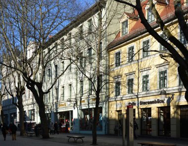 Weimar, Thüringen 'in Eski Kasabasındaki Tarihi Binalar