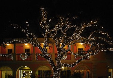 Napoli şehir merkezindeki Gece Sahnesi Meksika Körfezi, Florida
