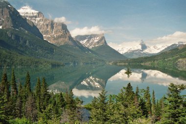 Montana, Buzul Ulusal Parkı 'ndaki Panorama Gölü