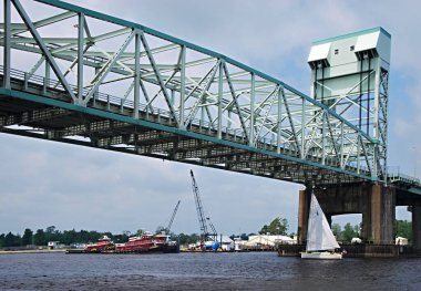 Wilmington, Kuzey Carolina 'da Çelik Köprü