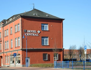 Historical Hotel in the Town Bitterfeld, Saxony - Anhalt clipart