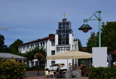 Modern City Hall in the Town Bad Fallingbostel, Lower Saxony clipart