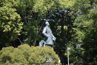 Berlin 'deki Büyük Tiergarten Park' taki heykel, Almanya 'nın başkenti.