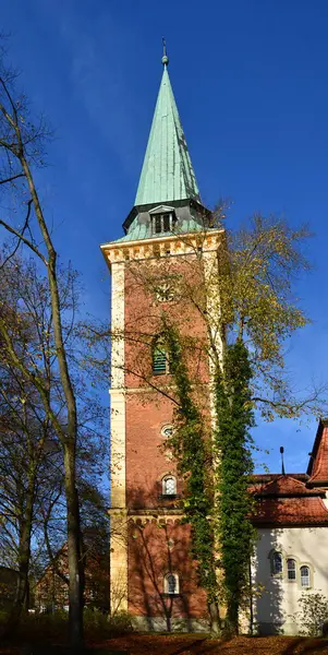 stock image Historical Church in the Town Soltau, Lower Saxony