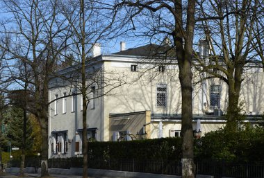 Berlin 'deki Grunewald Mahallesi' ndeki Villa. Almanya 'nın başkenti.