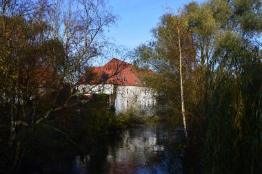 Walsrode şehrinde sonbahar, Aşağı Saksonya