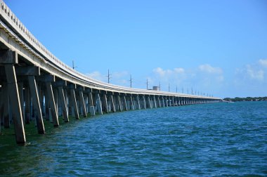 Florida Keys 'deki Denizaşırı Otoyolda Panorama