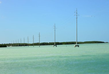 Florida Keys 'deki Denizaşırı Otoyolda Panorama