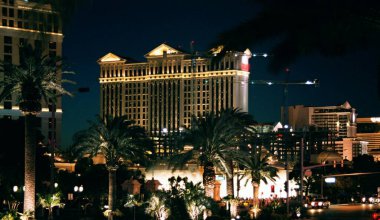 Las Vegas Bulvarı 'ndaki Gece Sahnesi, Nevada