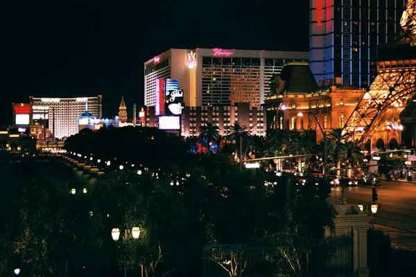 Las Vegas Bulvarı 'ndaki Gece Sahnesi, Nevada