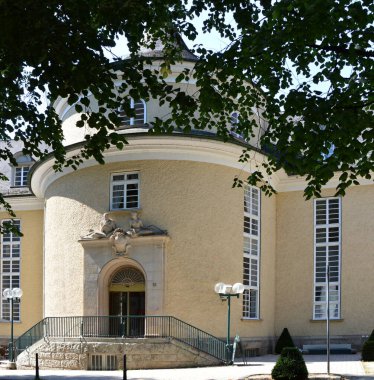 Street Scene in the Town Bad Pyrmont, Lower Saxony clipart