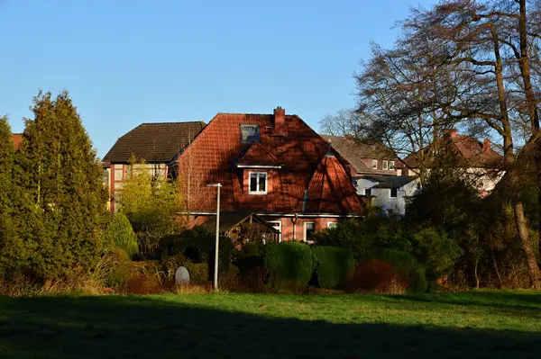 stock image Historical Farm in the Town Munster, Lower Saxony