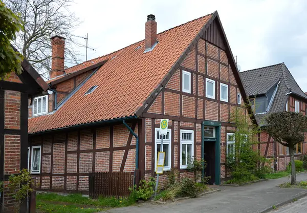 Historical Building in the Village Ahlden at the River Aller, Lower Saxony