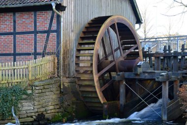 Town Munster, Aşağı Saksonya 'daki Tarihi Su Değirmeni