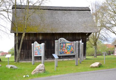 Historical Barn in the Village Hodenhagen, Lower Saxony clipart