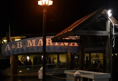 Florida Keys 'te Key West' te Gece Sahnesi
