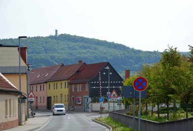 Beldedeki Panorama Kötü Berka, Thuringia