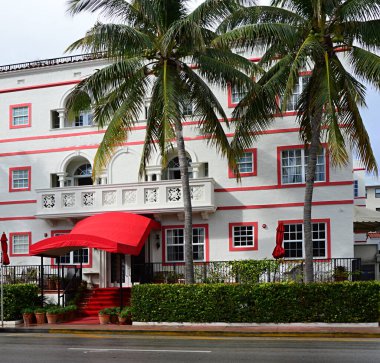 Miami South Beach, Florida 'daki Tarihi Sanat Deko Binası