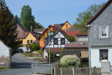 Historical Buildings in the Town Bad Berka, Thuringia clipart