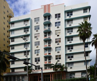 Miami South Beach, Florida 'daki Tarihi Sanat Deko Binası