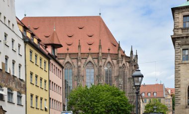 Nuremberg, Franconia, Bavyera 'daki Tarihi Kilise